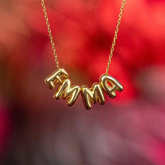 Personalized 18K Gold Plated Stainless Steel Necklace