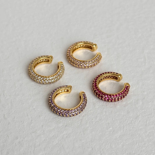 18K Gold Plated Stainless Steel Circle Ear Cuff